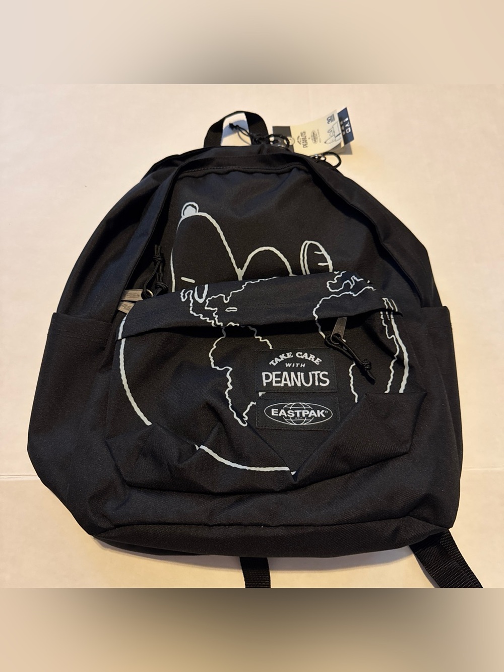 Peanuts Snoopy EASTPAK Day Office Black Backpack NWT